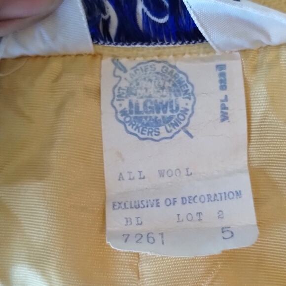 Bobbie Brooks Vintage Union Made NEW Butter Yellow Wool Blend Mini Skirt 5 - Picture 5 of 13